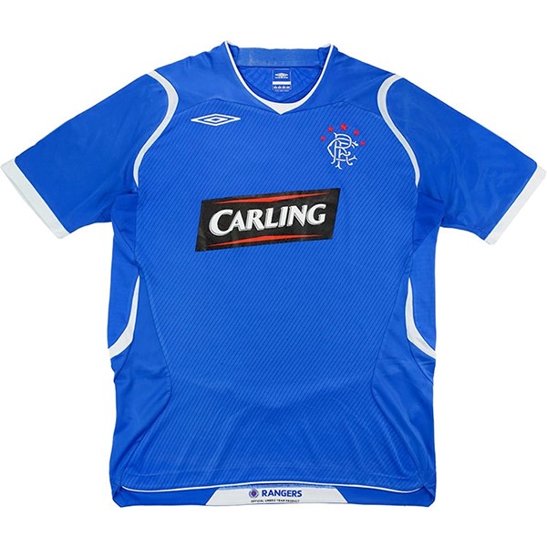 Authentic Camiseta Rangers 1ª Retro 2008 2009 Azul